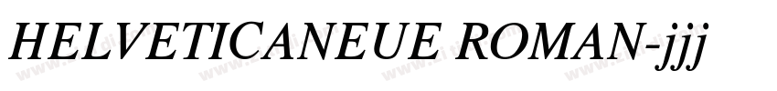 HELVETICANEUE ROMAN字体转换